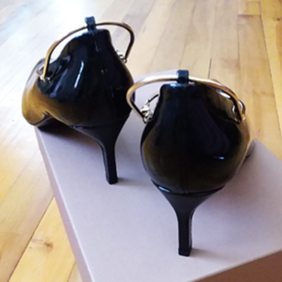 VIA SPIGA BAILEY LEATHER PUMP BLACK SIZE 6.5 - Picture 3 of 8